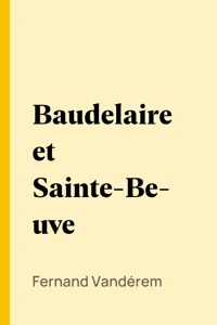 Baudelaire et Sainte-Beuve_cover