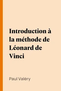 Introduction à la méthode de Léonard de Vinci_cover