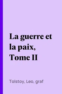 La guerre et la paix, Tome II_cover