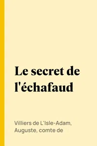 Le secret de l'échafaud_cover