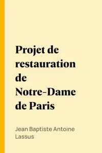 Projet de restauration de Notre-Dame de Paris_cover