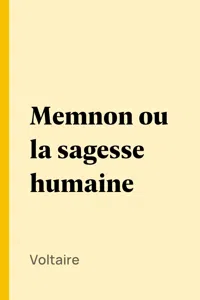 Memnon ou la sagesse humaine_cover