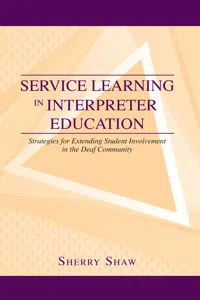 Service Learning in Interpreter Education_cover