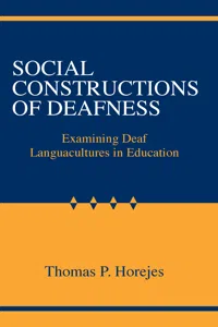 Social Constructions of Deafness_cover