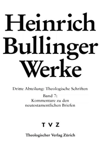 Bullinger, Heinrich: Werke_cover