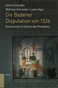 Die Badener Disputation von 1526_cover