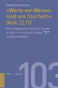 'Worte von Weisen sind wie Stacheln_cover