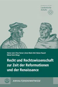 Recht und Rechtswissenschaft zur Zeit der Reformationen und der Renaissance_cover