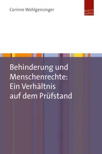 Behinderung und Menschenrechte: Ein Verhältnis auf dem Prüfstand_cover