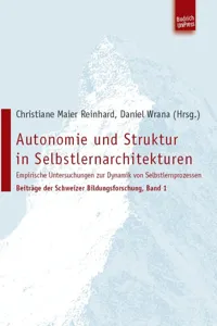 Autonomie und Struktur in Selbstlernarchitekturen_cover