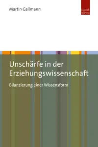 Unschärfe in der Erziehungswissenschaft_cover