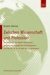 Zwischen Wissenschaft und Profession_cover