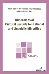 Dimensions of Cultural Security for National and Linguistic Minorities_cover