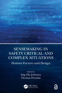 Sensemaking in Safety Critical and Complex Situations_cover