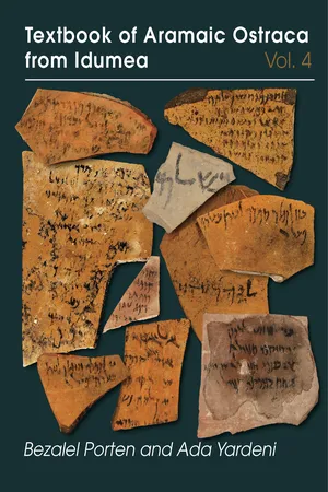 Textbook of Aramaic Ostraca from Idumea, volume 4