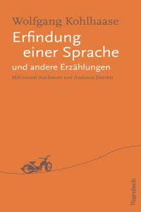 Erfindung einer Sprache und andere Erzählungen_cover