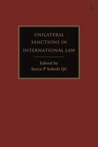 Unilateral Sanctions in International Law_cover