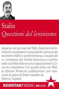 Questioni del leninismo_cover