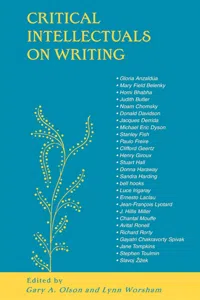 Critical Intellectuals on Writing_cover