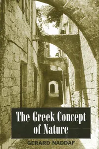 The Greek Concept of Nature_cover