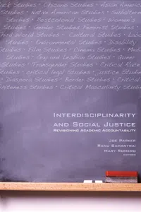 Interdisciplinarity and Social Justice_cover