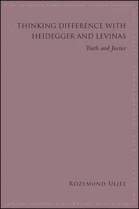 Thinking Difference with Heidegger and Levinas_cover