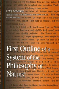 First Outline of a System of the Philosophy of Nature_cover