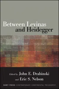 Between Levinas and Heidegger_cover