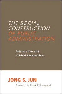 The Social Construction of Public Administration_cover
