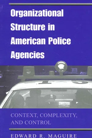 Organizational Structure in American Police Agencies