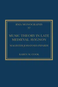 Music Theory in Late Medieval Avignon_cover