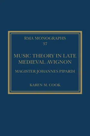 Music Theory in Late Medieval Avignon