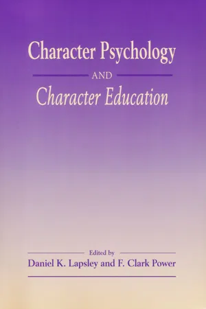 Character Psychology And Character Education