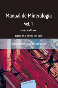 Manual de Mineralogía. Volumen 1_cover