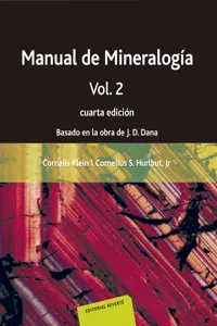 Manual de Mineralogía. Volumen 2_cover