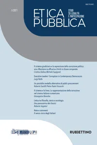 Etica Pubblica 1/2021 – Studi su legalità e partecipazione_cover