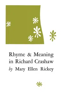 Rhyme and Meaning in Richard Crashaw_cover