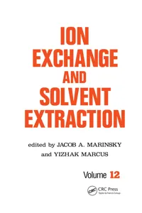 Ion Exchange and Solvent Extraction_cover