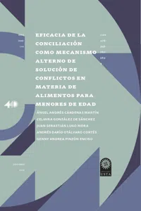 Eficacia de la conciliación como mecanismo alterno de solución de conflictos en materia de alimentos para menores de edad._cover