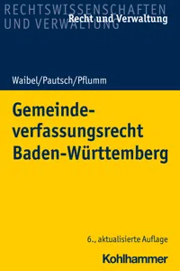 Gemeindeverfassungsrecht Baden-Württemberg_cover