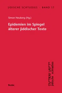 Epidemien im Spiegel älterer jiddischer Texte_cover