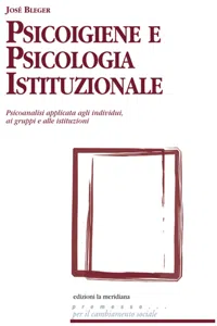 Psicoigiene e Psicologia Istituzionale_cover