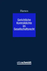 Gerichtliche Kontrolldichte im Gesellschaftsrecht_cover