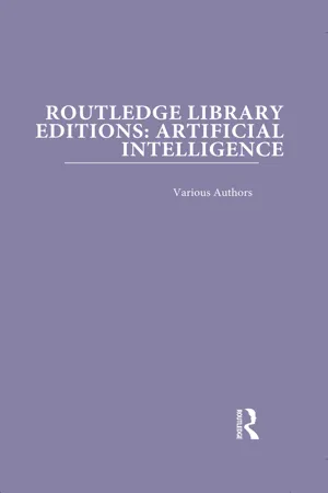 Routledge Library Editions: Artificial Intelligence