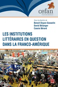 Les institutions littéraires en question dans Franco-Amérique_cover