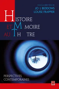 Histoire et mémoire au théâtre perspectives contemporaines_cover