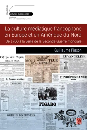 Culture médiatique francophone en Europe et en Amérique du Nord