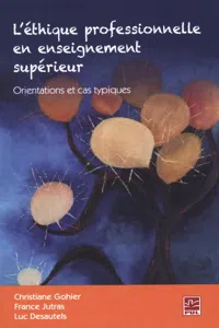 L'éthique professionnelle en enseignement supérieur_cover