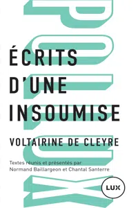 Écrits d'une insoumise_cover