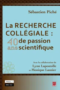 La recherche collégiale : 40 ans de passion scientifique_cover